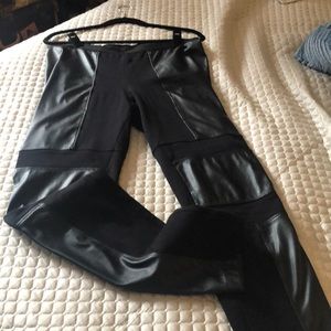 BCBG Leather Stretch Pants